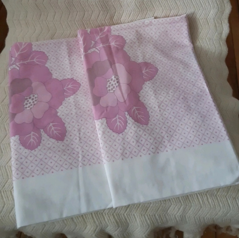 Pillowcase, taie d'oreilles Tergal Rhone Poulenc vintage 2 pillowcase